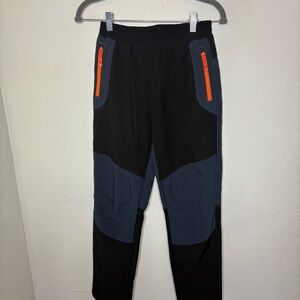 Boys Black and Gray Winter Pants with Orange Accents Size Large (14/16)